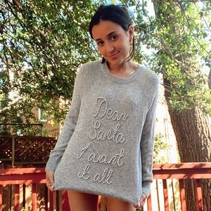 ‘Dear Santa, I want it All’ Sweater